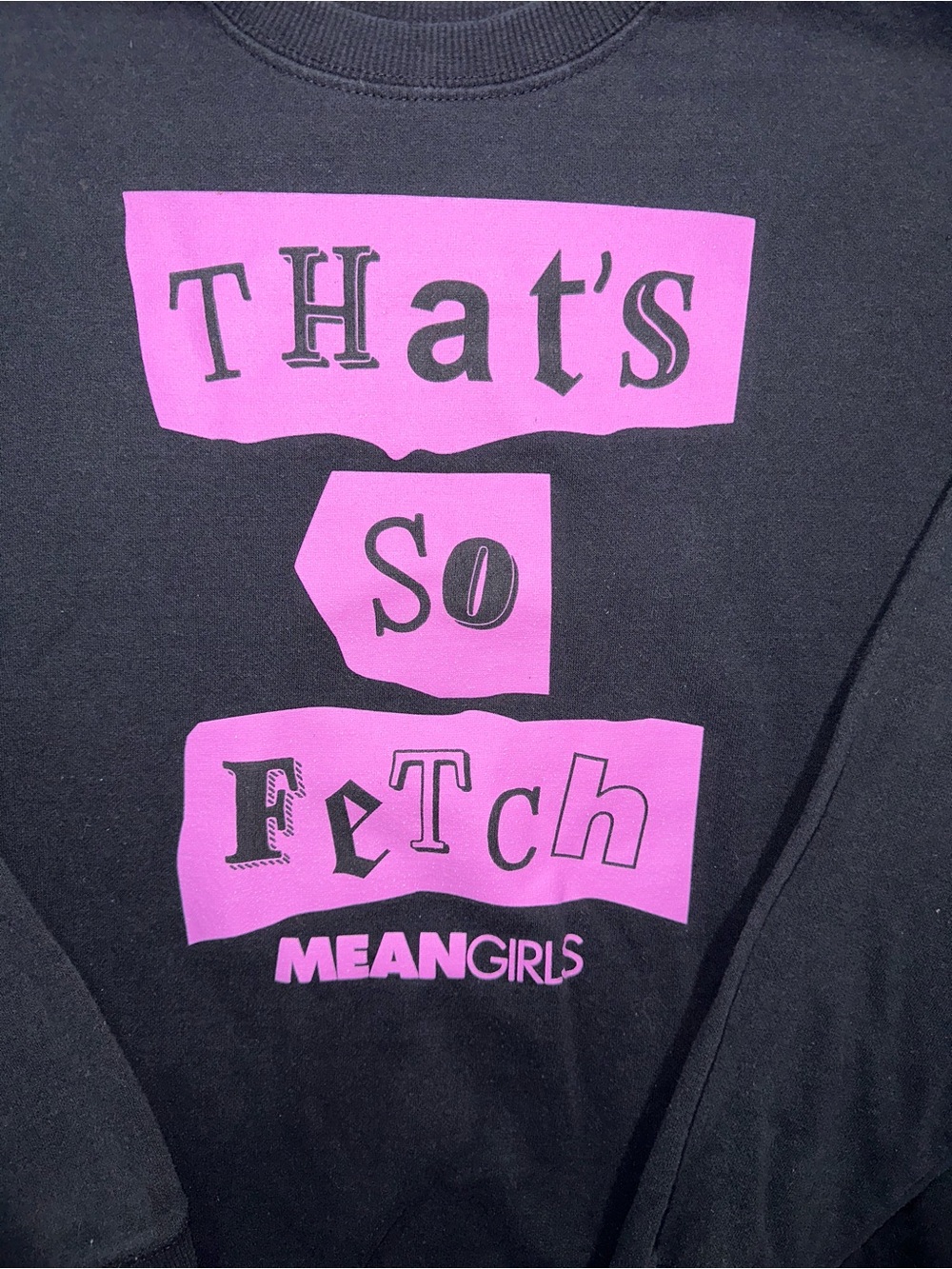 Mean Girls That’s So Fetch Graphic Crewneck Sweatshirt Medium